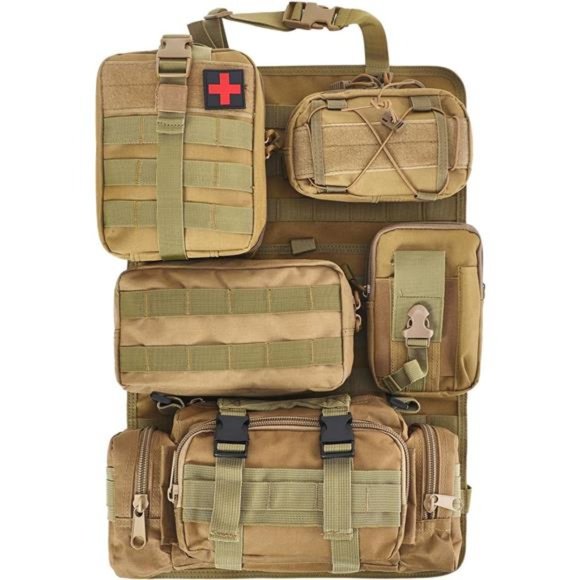 6 Pack Tactical Truck Organizer Back Seat Storage Car Seat Storage Bag M… - Picture 5 of 7